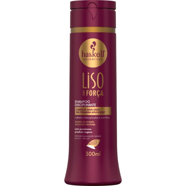 Haskell SHAMPOO LISO COM FORCA 300ML (STRAIGHT WITH STRENGTH)